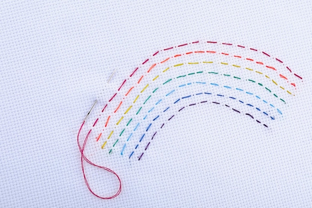 ближній план стібка